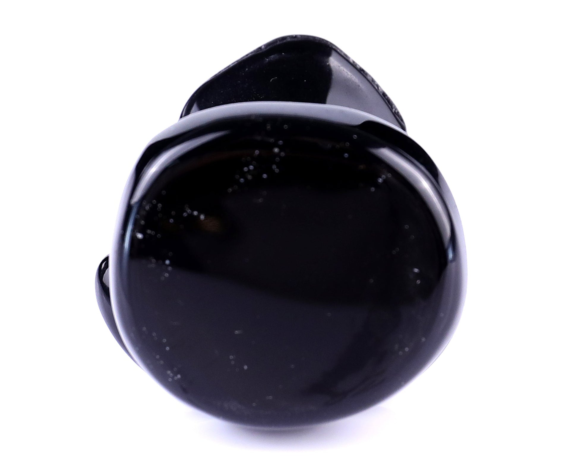 Nicedony 2.0" Black Obsidian Hand Carved Crystal Frog Sculpture - View 6