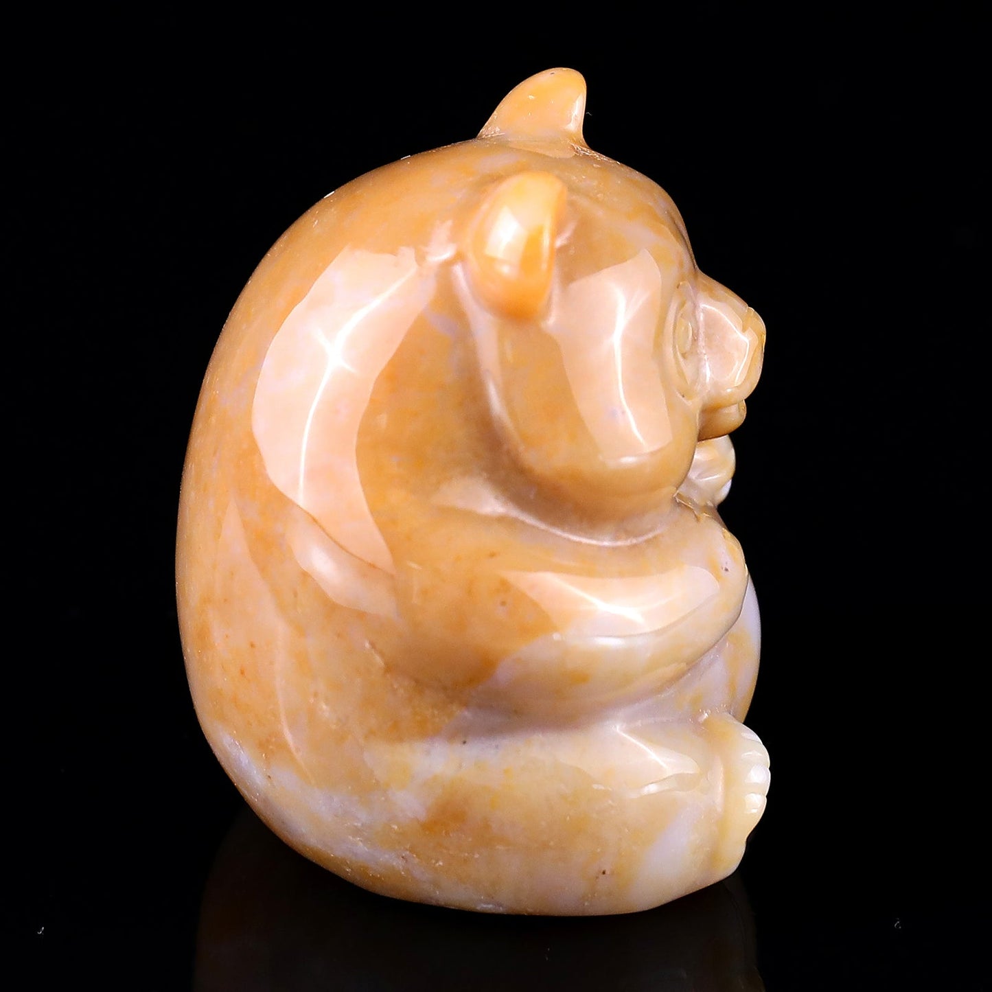 Nicedony 2.0" Chalcedony Hand Carved Crystal Panda Sculpture - View 4