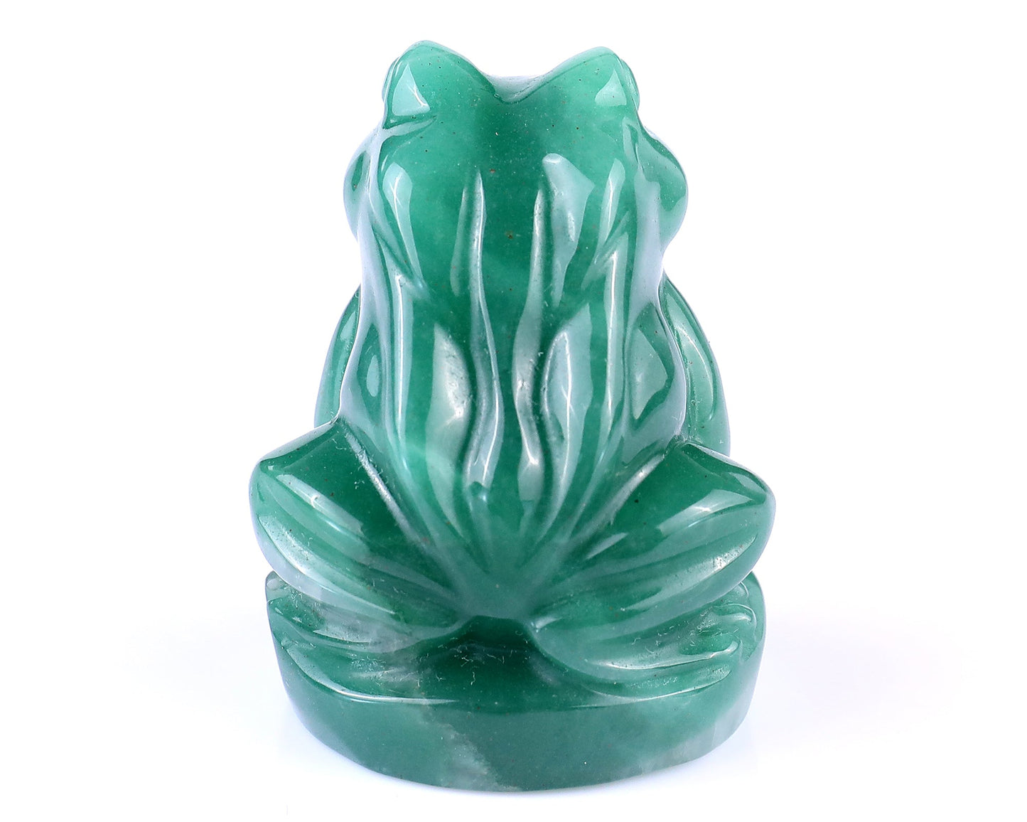 Nicedony 2.0" Green Aventurine  Hand Carved Crystal Frog Sculpture - View 5