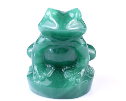 Nicedony 2.0" Green Aventurine  Hand Carved Crystal Frog Sculpture - View 2