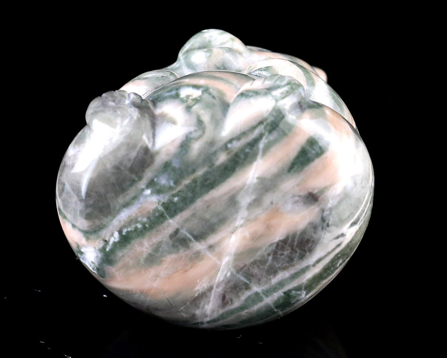 Nicedony 2.0" Jiulong Jade Hand Carved Crystal Panda Sculpture - View 8