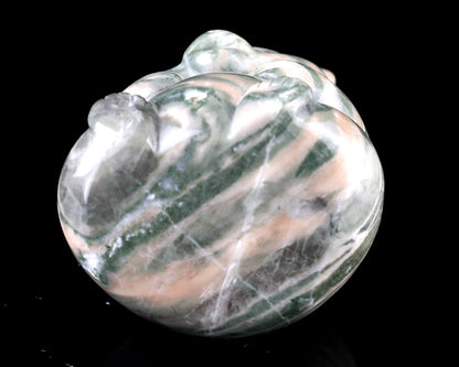 Nicedony 2.0" Jiulong Jade Hand Carved Crystal Panda Sculpture - View 8
