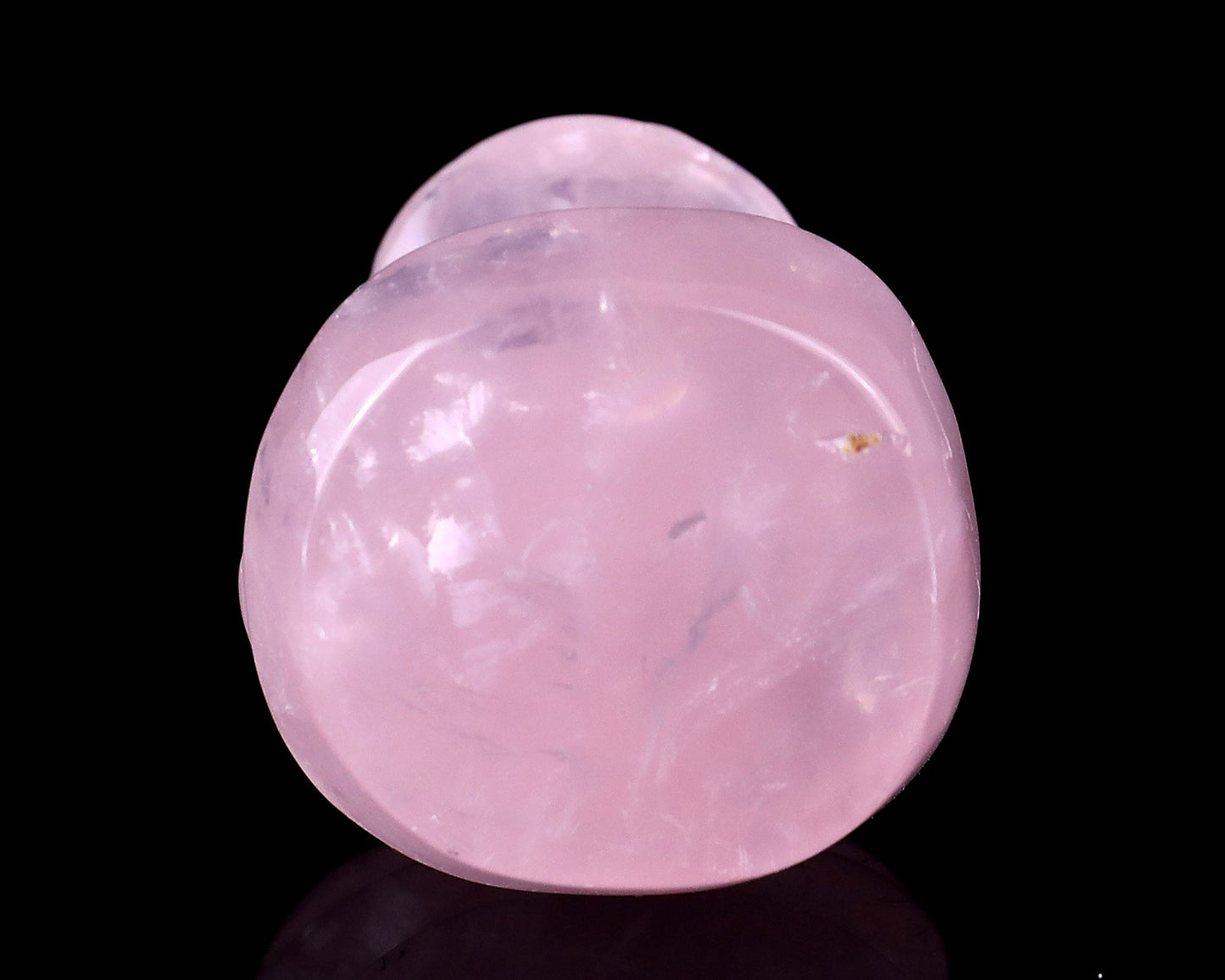 Nicedony 2.0" Rose Quartz Hand Carved Crystal Frog Sculpture - View 6