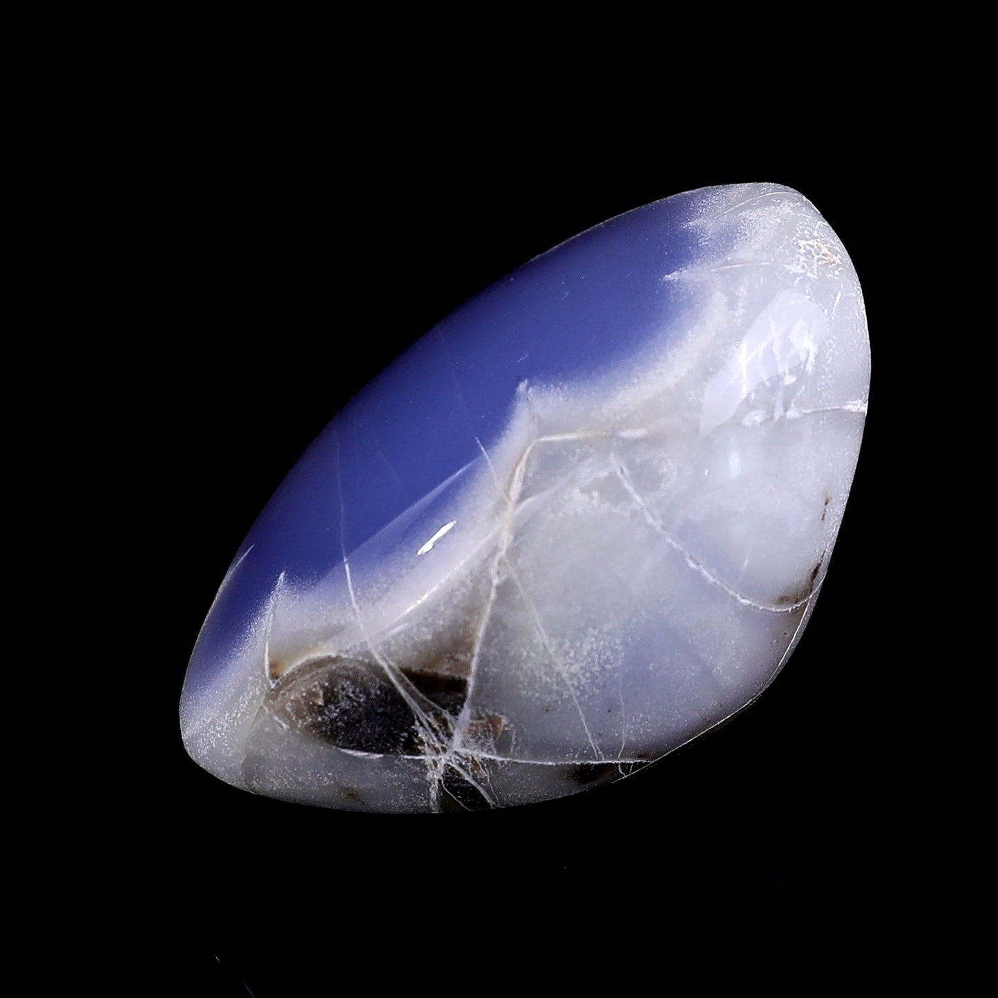Nicedony 2.1" Blue Chalcedony Hand Carved Crystal Polished Stone - View 6