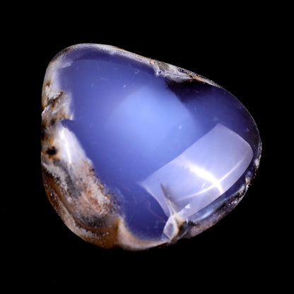Nicedony 2.2" Blue Chalcedony Hand Carved Crystal Polished Stone