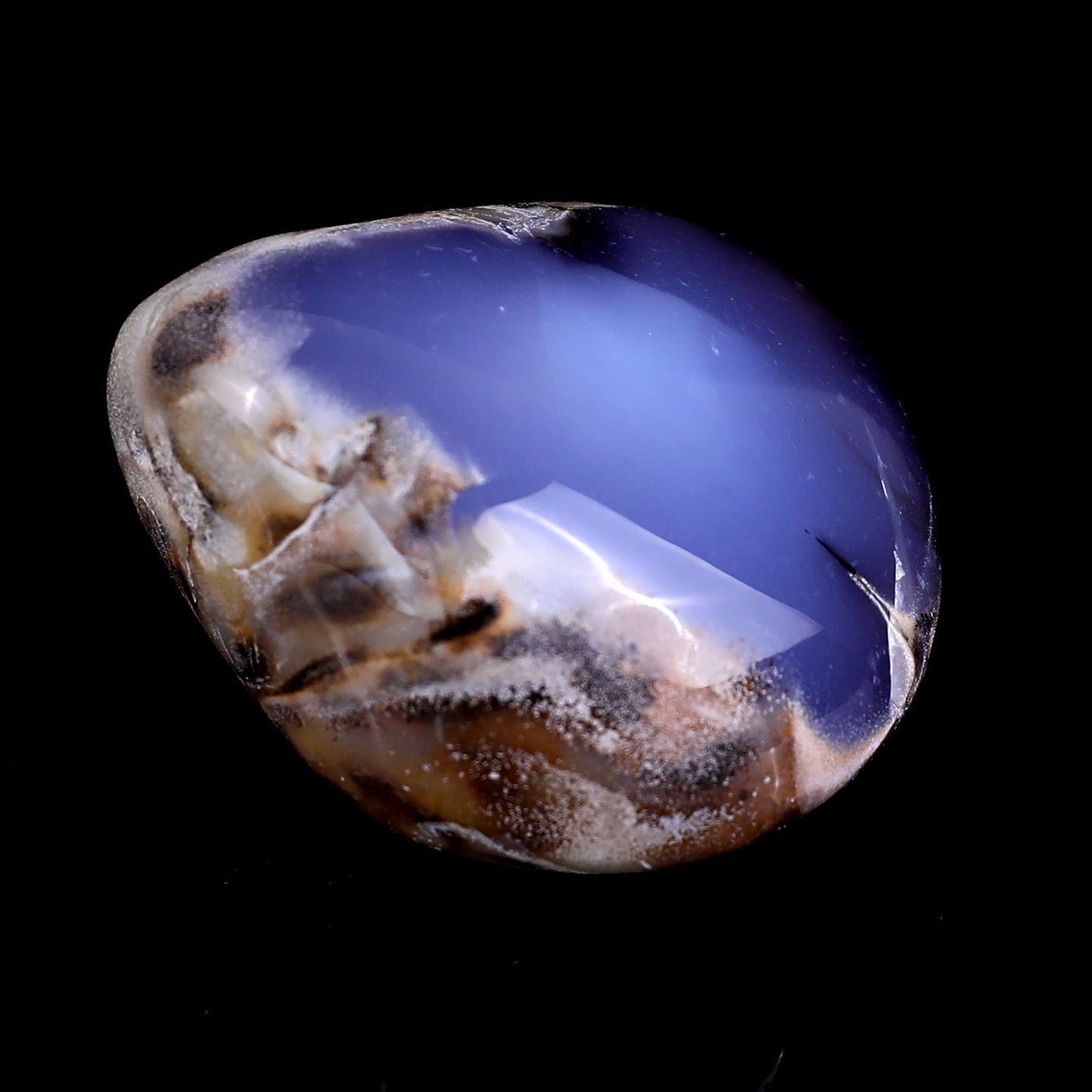 Nicedony 2.2" Blue Chalcedony Hand Carved Crystal Polished Stone - View 3