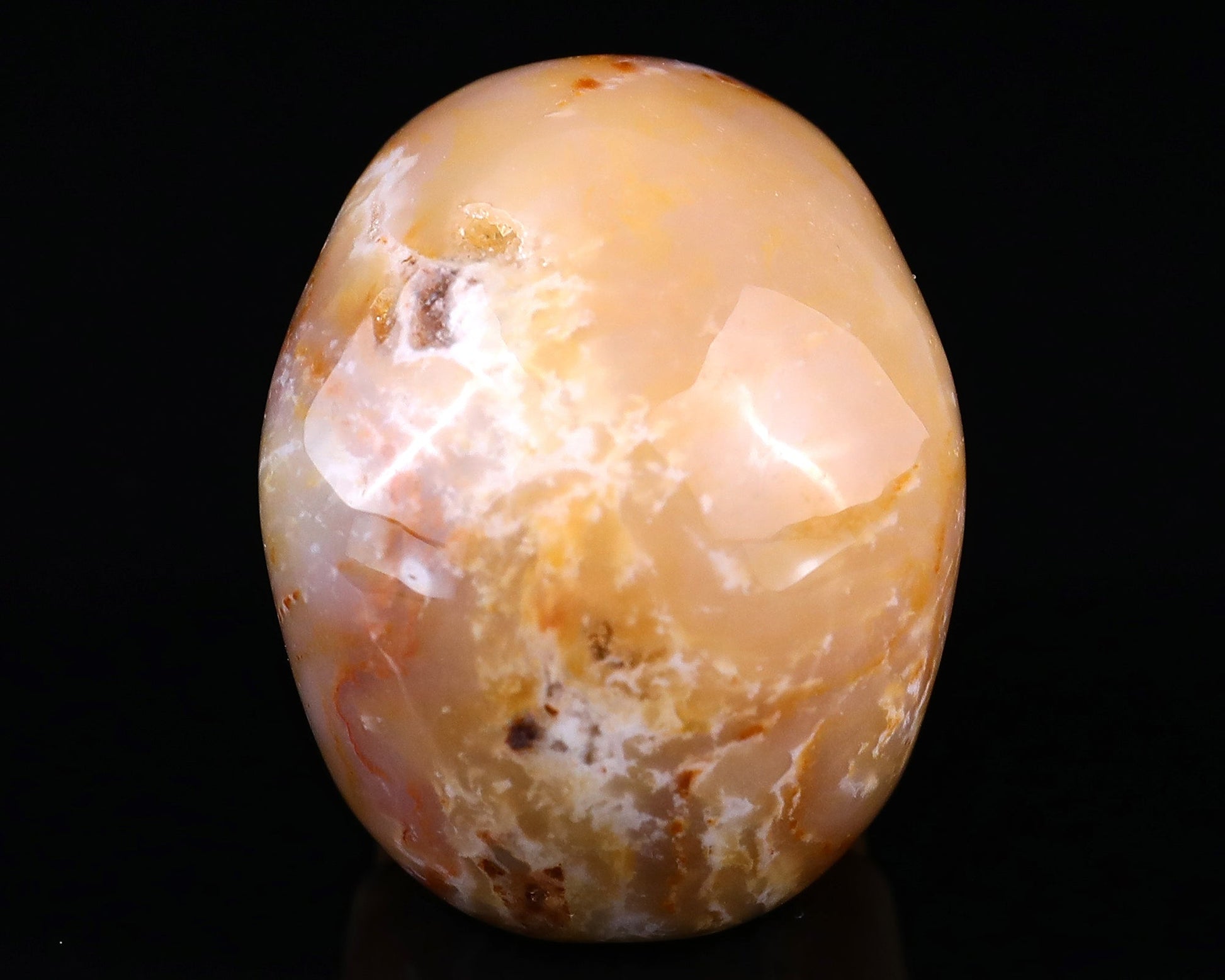 Nicedony 2.2" Chalcedony Hand Carved Realistic Skull Sculpture - View 12