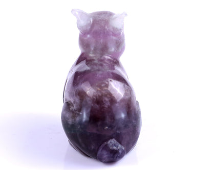 Nicedony 2.2" Fluorite Hand Carved Crystal Rabbit Sculpture - View 5