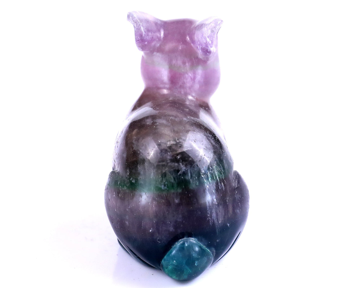 Nicedony 2.2" Fluorite Hand Carved Crystal Rabbit Sculpture - View 23