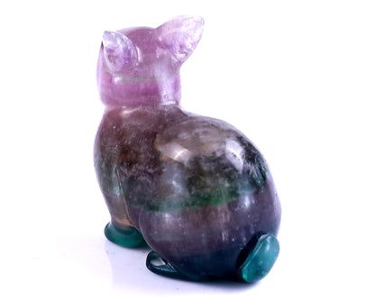 Nicedony 2.2" Fluorite Hand Carved Crystal Rabbit Sculpture - View 24
