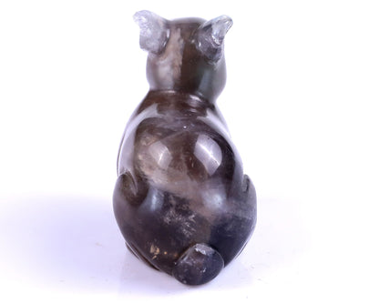 Nicedony 2.2" Fluorite Hand Carved Crystal Rabbit Sculpture - View 14