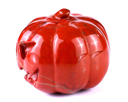 Nicedony 2.2” Red Jasper Hand Carved Crystal Pumpkin Sculpture - View 7