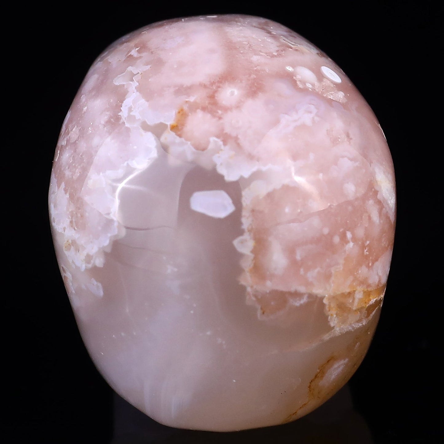Nicedony 2.2" Sakura AgateHand Carved Crystal Realistic Skull - View 6