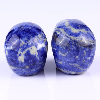 Nicedony 2.2" Sodalite Hand Carved Crystal Realistic Skull Sculpture - View 8