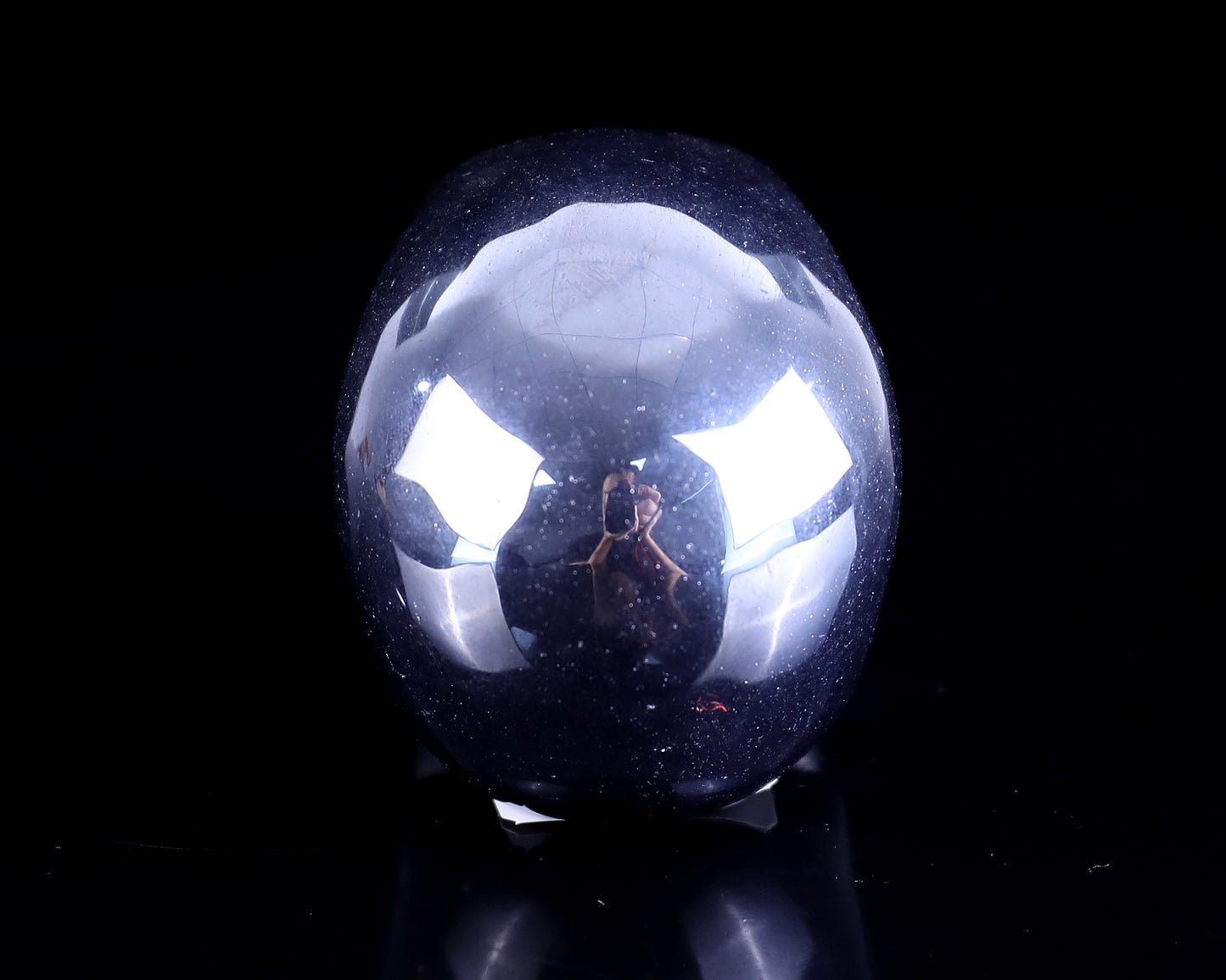 Nicedony 2.3" Tera-Herz Hand Carved Crystal Realistic Skull Sculpture - View 3