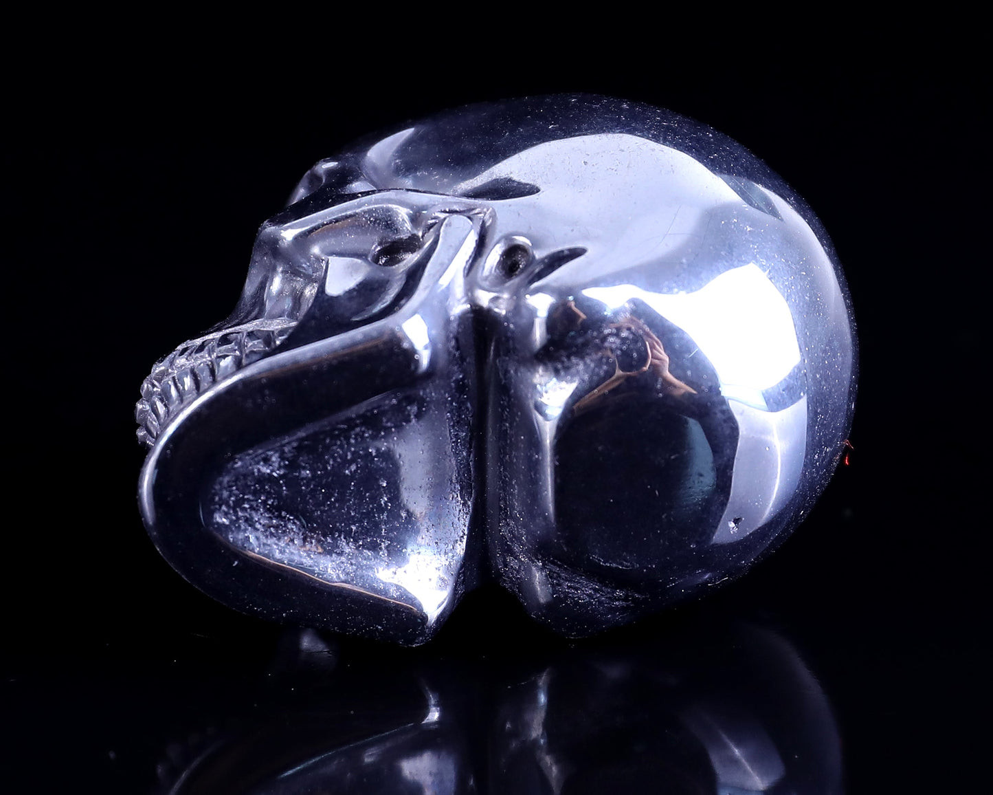 Nicedony 2.3" Tera-Herz Hand Carved Crystal Realistic Skull Sculpture - View 5
