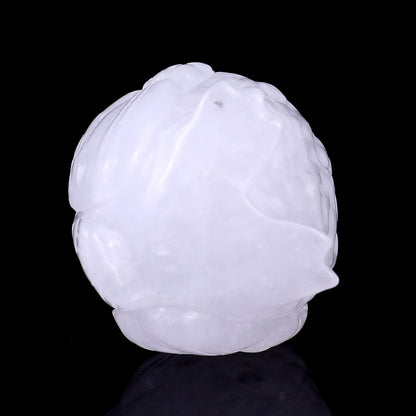 Nicedony 2.4" Angolan Quartz Hand Carved Crystal Owl Sculpture - View 5