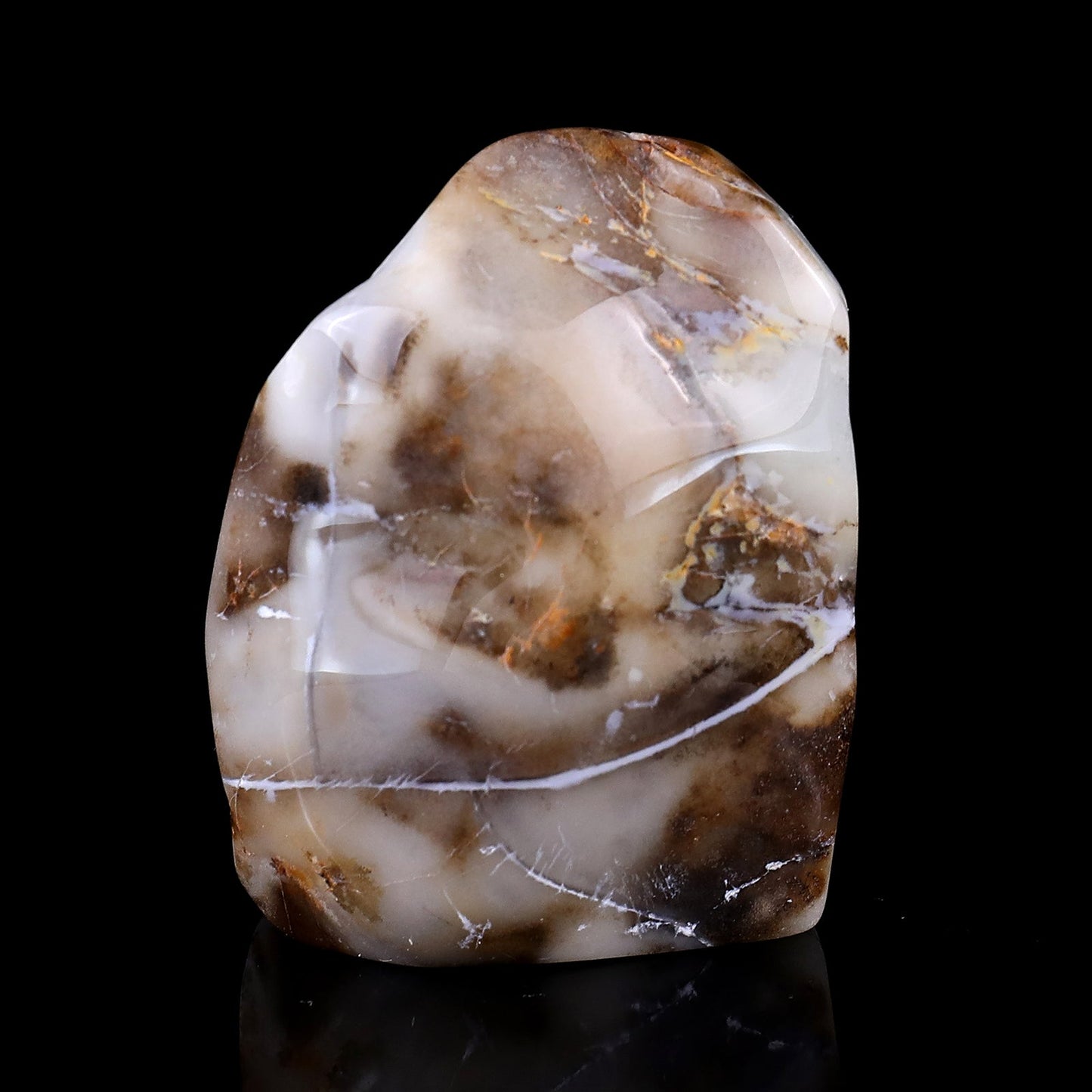 Nicedony 2.4" Blue Chalcedony Hand Carved Skull Sculpture - View 5