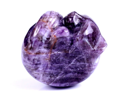 Nicedony 2.5" Dream Amethyst Hand Carved Crystal Sleepy Cat Sculpture - View 8