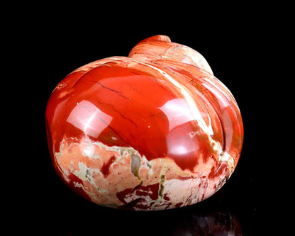 Nicedony 2.5" Red Jasper Hand Carved Crystal Sleepy Cat Sculpture - View 3