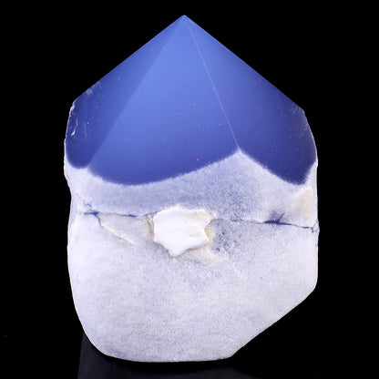 Nicedony 2.6" Blue Chalcedony Hand Carved Crystal Polished Point - View 3