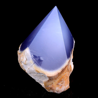 Nicedony 2.6" Blue Chalcedony Hand Carved Crystal Polished Point - View 4