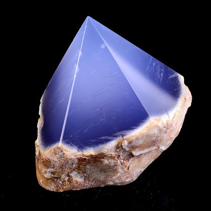 Nicedony 2.6" Blue Chalcedony Hand Carved Crystal Polished Point - View 7