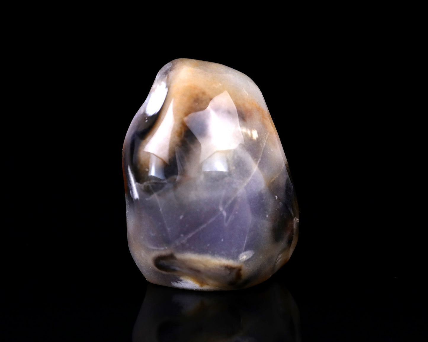 Nicedony 2.6" Blue Chalcedony Hand Carved Skull Sculpture - View 6