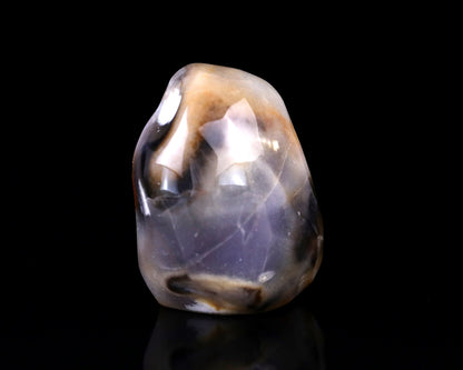 Nicedony 2.6" Blue Chalcedony Hand Carved Skull Sculpture - View 6