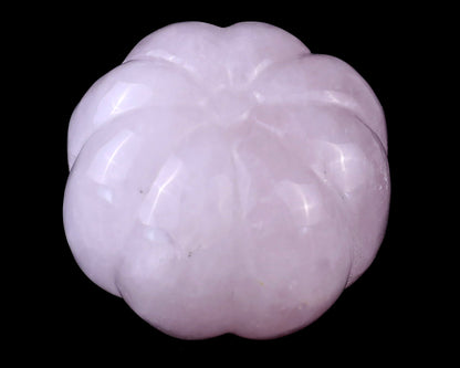 Nicedony 2.6” Rose Quartz Hand Carved Crystal Pumpkin Sculpture - View 8
