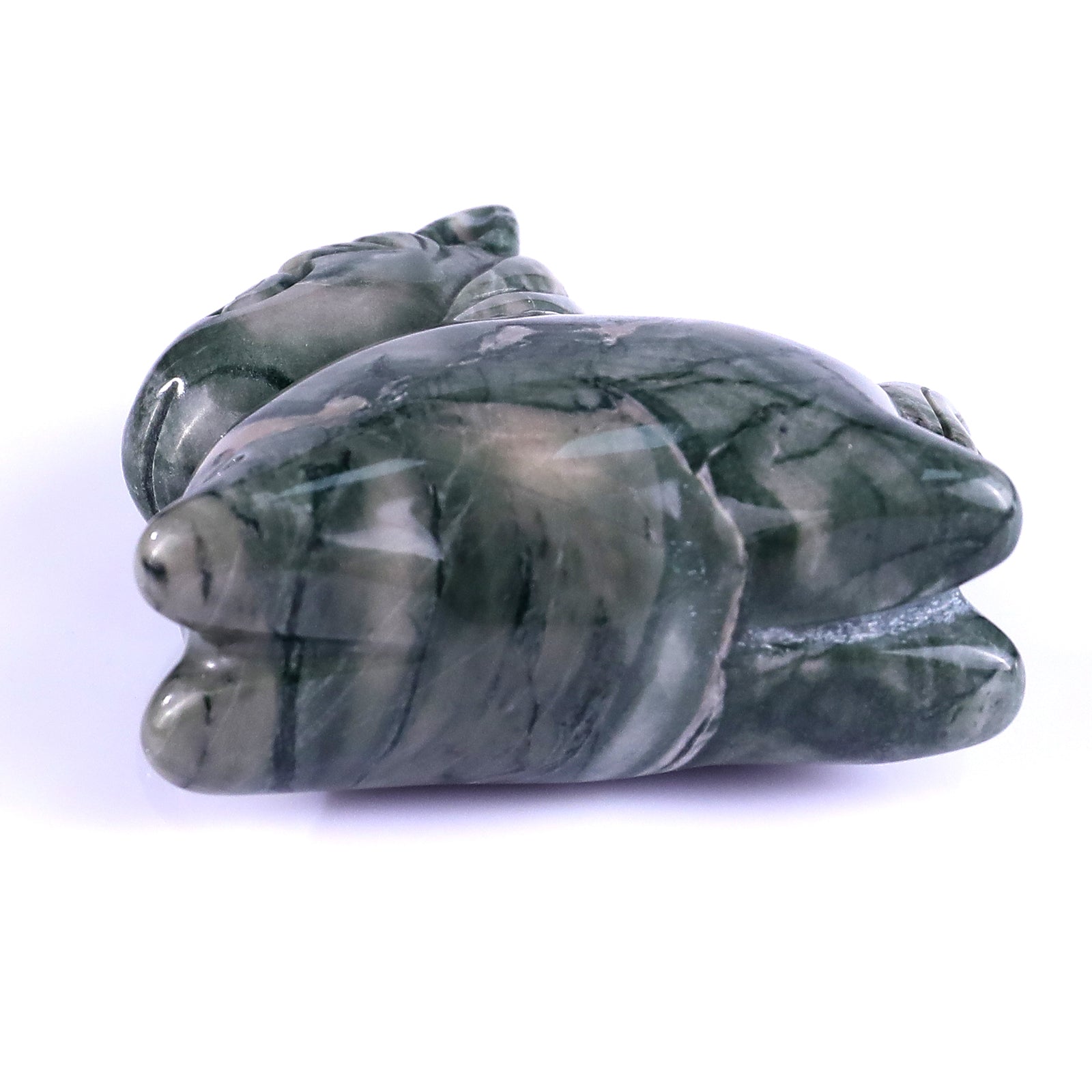 Nicedony 2.7" Jiulong Jade Hand Carved Crystal Unicorn Sculpture - View 8