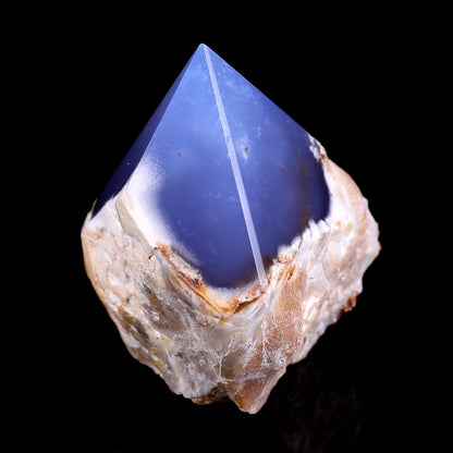 Nicedony 2.8" Blue Chalcedony Hand Carved Crystal Polished Point - View 3