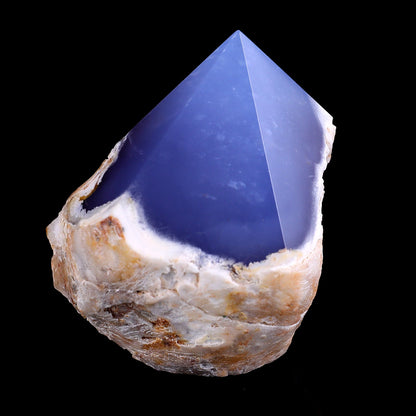 Nicedony 2.8" Blue Chalcedony Hand Carved Crystal Polished Point - View 5