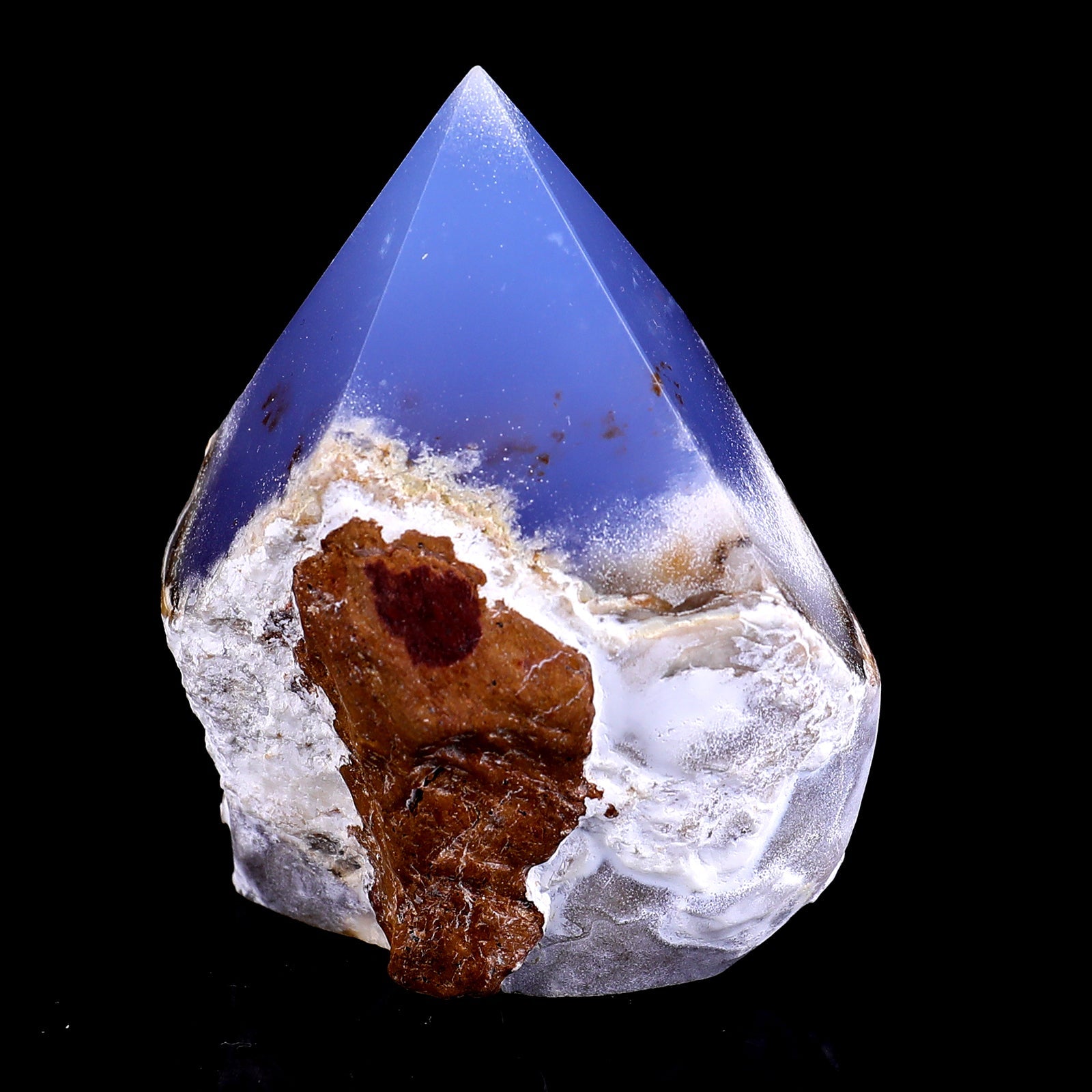 Nicedony 2.8" Blue Chalcedony Hand Carved Crystal Polished Point - View 2