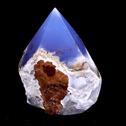 Nicedony 2.8" Blue Chalcedony Hand Carved Crystal Polished Point - View 2