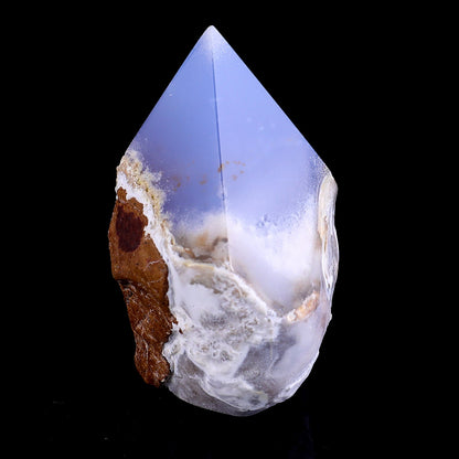 Nicedony 2.8" Blue Chalcedony Hand Carved Crystal Polished Point - View 6