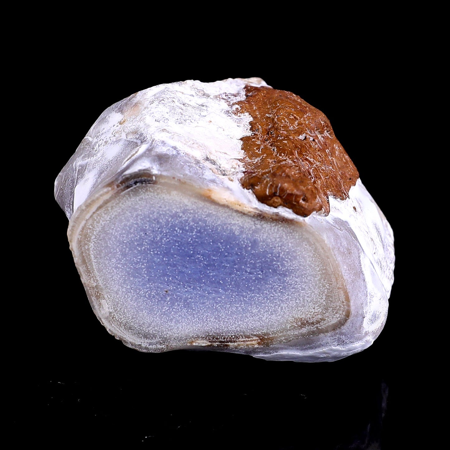 Nicedony 2.8" Blue Chalcedony Hand Carved Crystal Polished Point - View 7