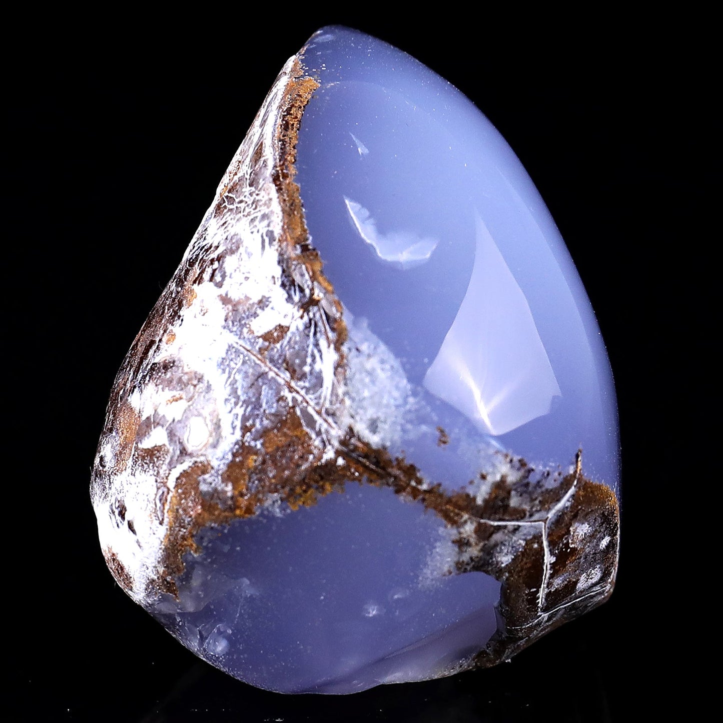 Nicedony 2.8" Blue Chalcedony Hand Carved Crystal Polished Stone - View 3