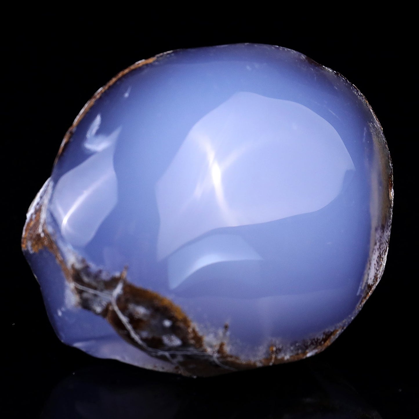 Nicedony 2.8" Blue Chalcedony Hand Carved Crystal Polished Stone - View 2