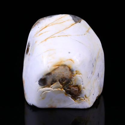 Nicedony 2.8" Blue Chalcedony Hand Carved Skull Sculpture - View 5