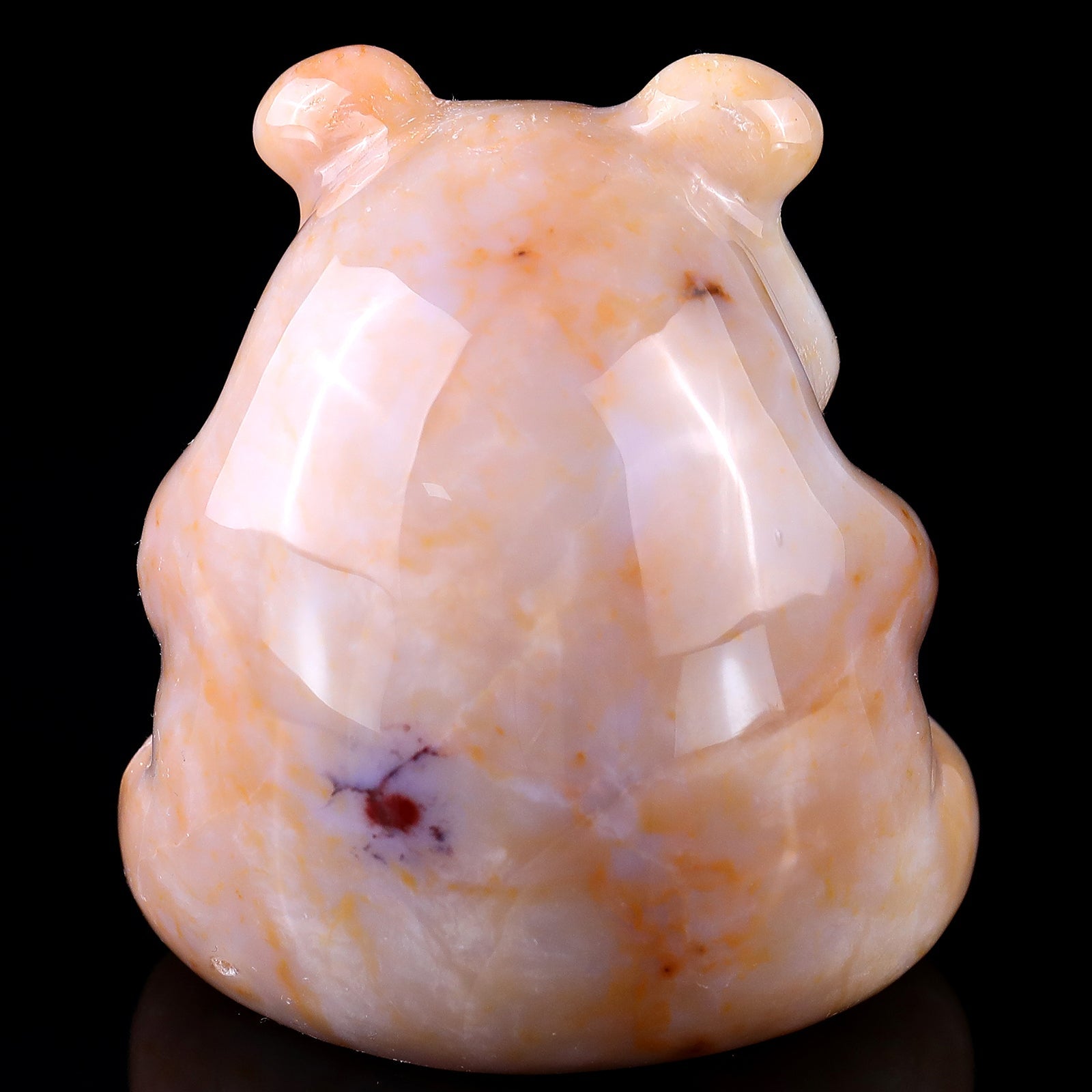 Nicedony 2.8" Chalcedony Hand Carved Crystal Panda Sculpture - View 13