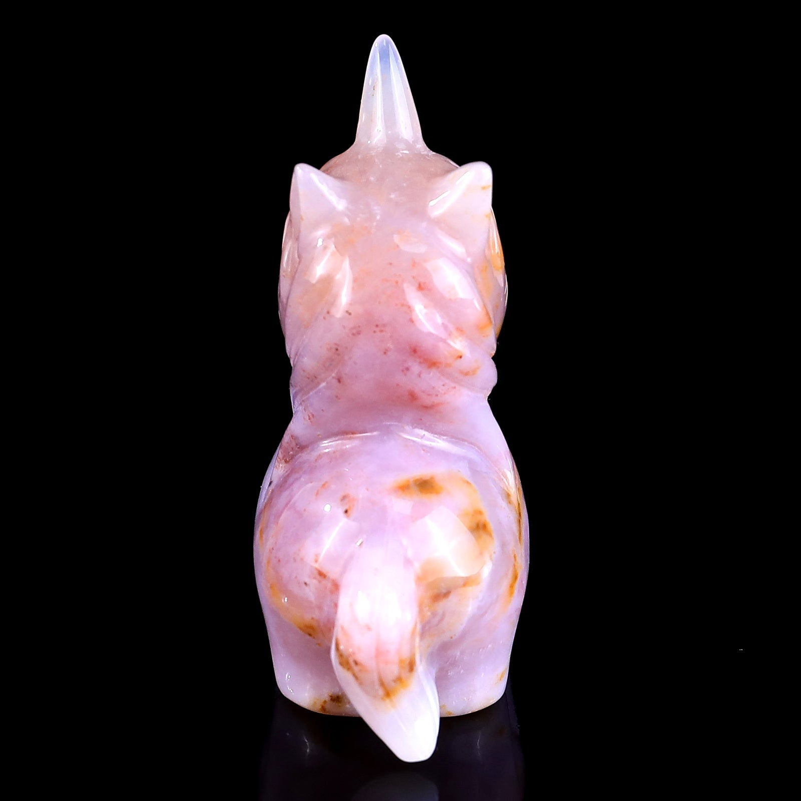 Nicedony 2.8" Chalcedony Hand Carved Crystal Unicorn Sculpture - View 5