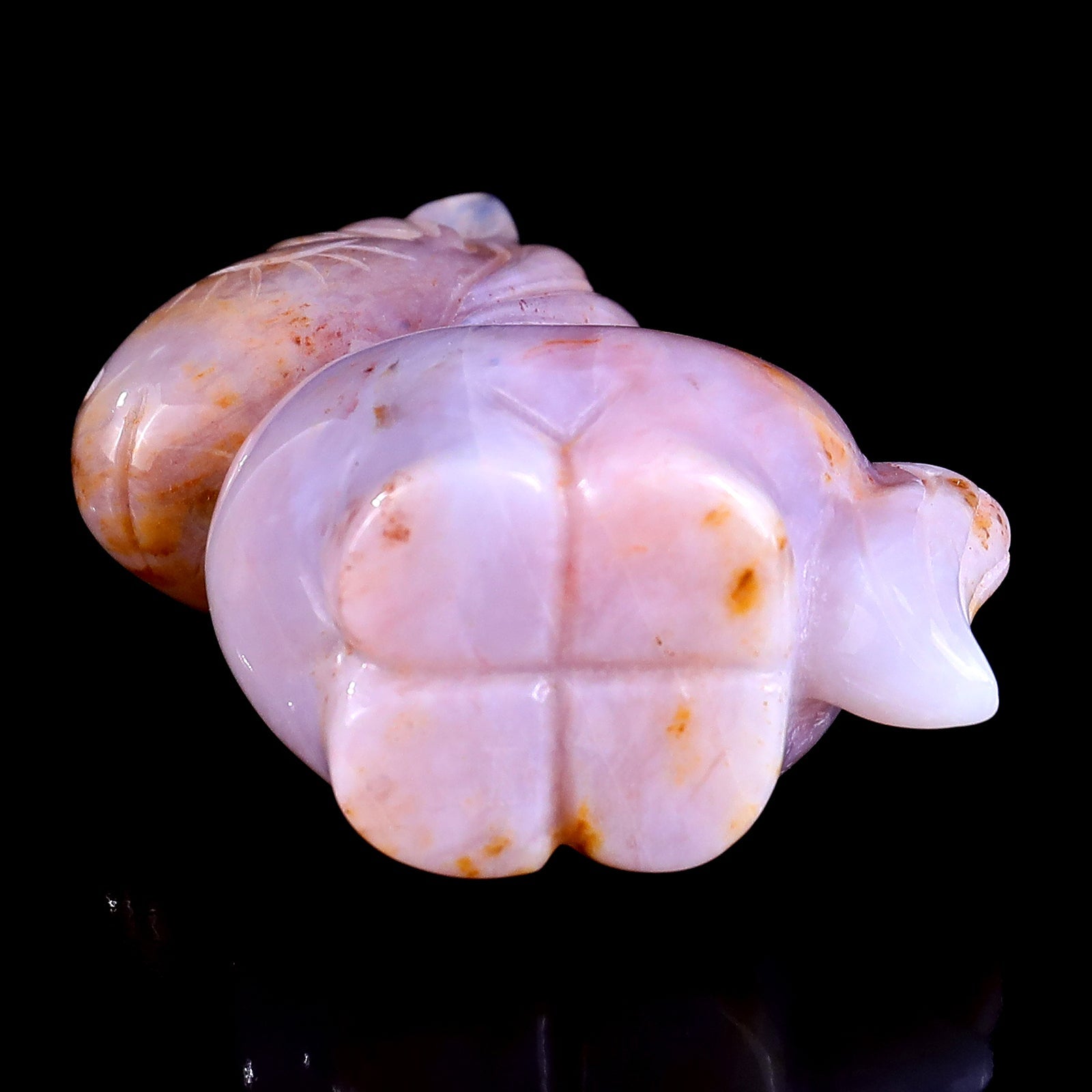 Nicedony 2.8" Chalcedony Hand Carved Crystal Unicorn Sculpture - View 8