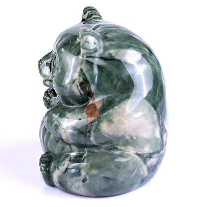 Nicedony 2.8" Jiulong Jade Hand Carved Crystal Panda Sculpture - View 7
