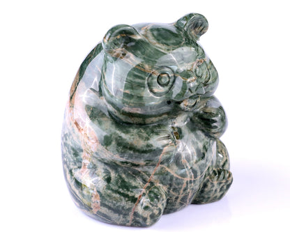 Nicedony 2.8" Jiulong Jade Hand Carved Crystal Panda Sculpture - View 21