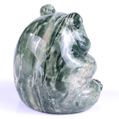 Nicedony 2.8" Jiulong Jade Hand Carved Crystal Panda Sculpture - View 4
