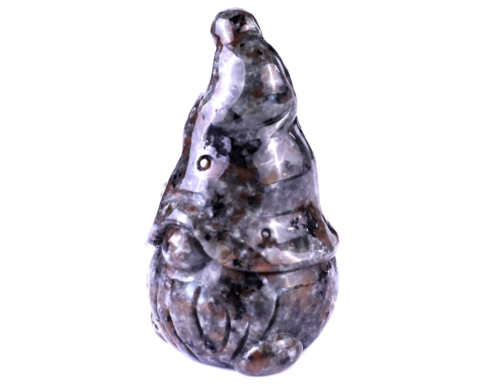 Nicedony 2.8” Natural Yooperlite Hand Carved Crystal Bearded Elf Sculpture, Halloween Gift - View 9