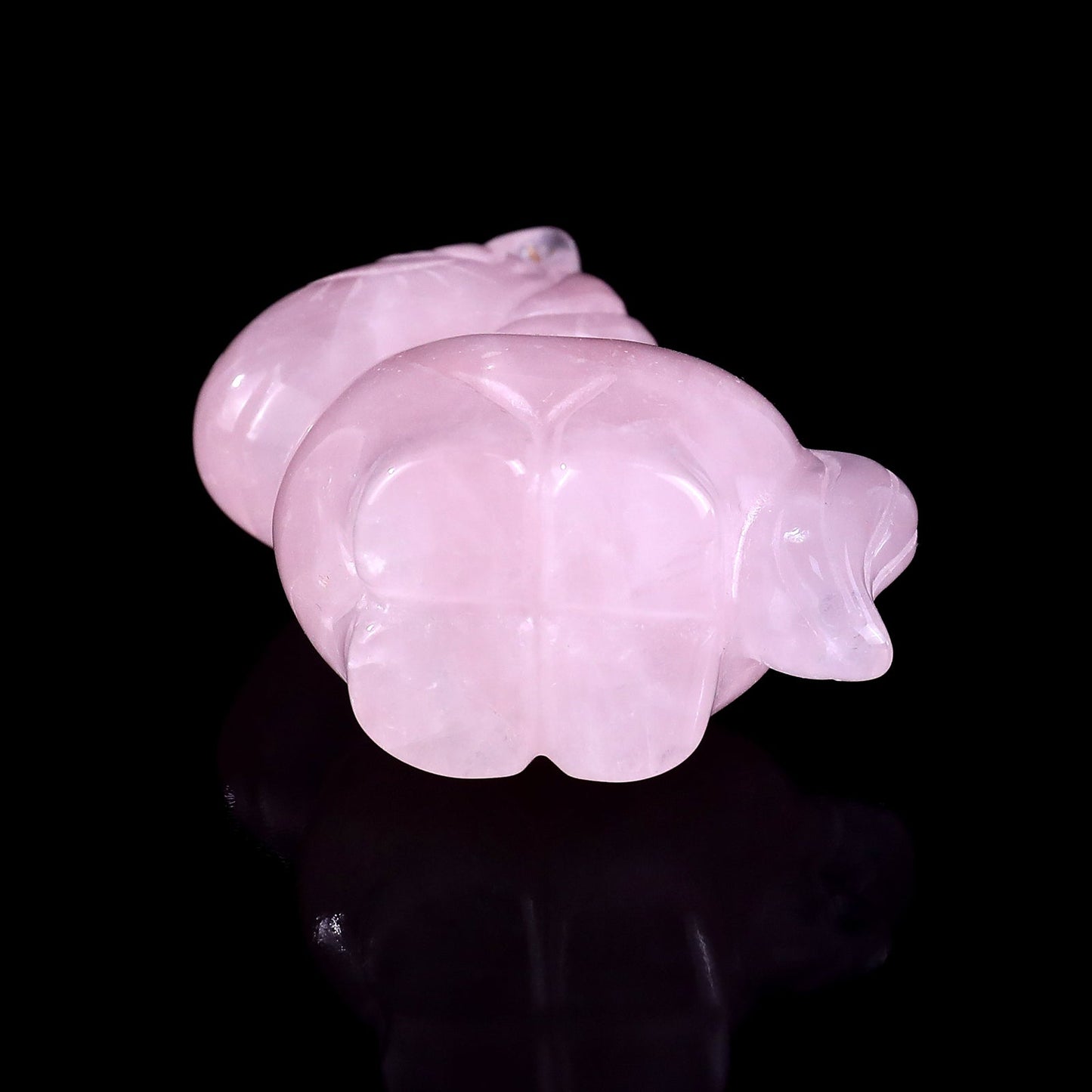 Nicedony 2.8" Rose Quartz Hand Carved Crystal Unicorn Sculpture - View 8
