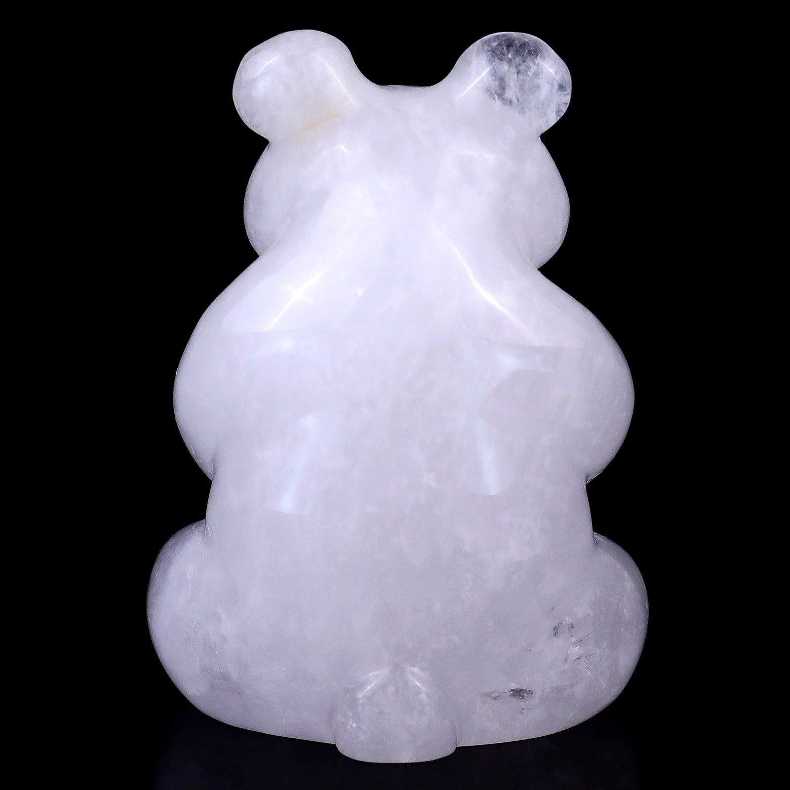 Nicedony 2.9" Angolan Quartz Hand Carved Crystal Panda Sculpture - View 5