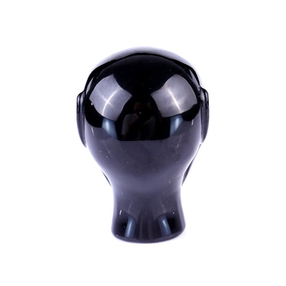 Nicedony 2.9" Black Obsidian Hand Carved Crystal Elf Alien Sculpture - View 4